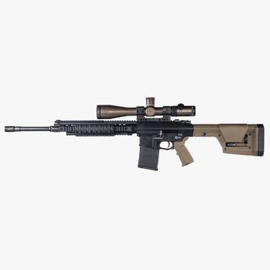 Фіксований приклад Magpul PRS GEN3 з регульованими потичником та щокою для карабінів платформи AR MAG672-FDE фото Orkov.net