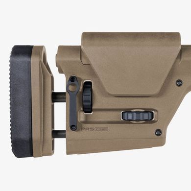 Фіксований приклад Magpul PRS GEN3 з регульованими потичником та щокою для карабінів платформи AR MAG672-FDE фото Orkov.net
