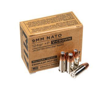 Патрон нарізний Sig Sauer 9х19 Luger P Elite V-CROWN M17 JHP 124Gr (8,07 г). Sig-Sauer-3004127 фото Orkov.net