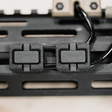 Накладки на цевье для прокладки кабеля Magpul Wire Control Kit M-LOK - MAG1296-BLK, MAG1296-BLK фото