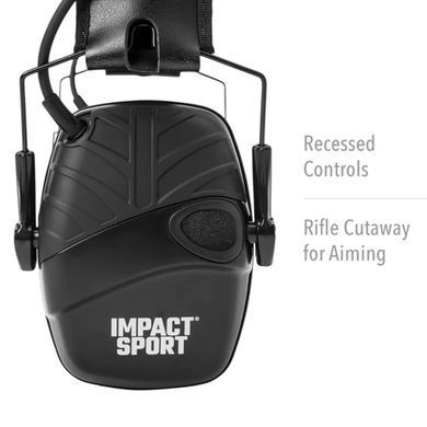 Активные защитные наушники Howard Leight Impact sport R-02524 Black R-02524 фото Orkov.net