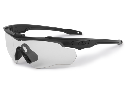 Комплект балістичних, тактичних окулярів ESS Crossblade 2шт з лінзами: Прозора/Smoke Gray. Колір оправи: Чорний., ESS-EE9032-03 фото