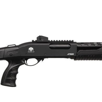 Помпова рушниця Huglu ATROX Tactic Plus Telescopic Stock 12/47 см Чорна Huglu-2007995 фото Orkov.net