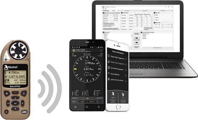 Метеостанция Kestrel 5700 Ballistics Weather Meter with LiNK (TAN) 0857BLTAN фото Orkov.net