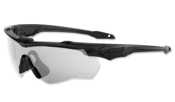 Балістичні, тактичні окуляри ESS Crossblade NARO Unit Issue зі змінними лінзами: Прозора/Smoke Gray. Колір оправи: Чорний., ESS-EE9034-01 фото