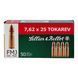Патроны 7,62x25 Tokarev FMJ пуля 5,5 г (85 гр) для пистолетов и пистолетов-пулемётов - Sellier и Bellot, 50 шт