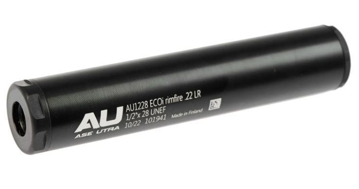Саундмодератор Ase Utra ECO для калібру 22 LR різблення 1/2"-28. Чорний Ase-Utra-ECO-36740339 фото Orkov.net
