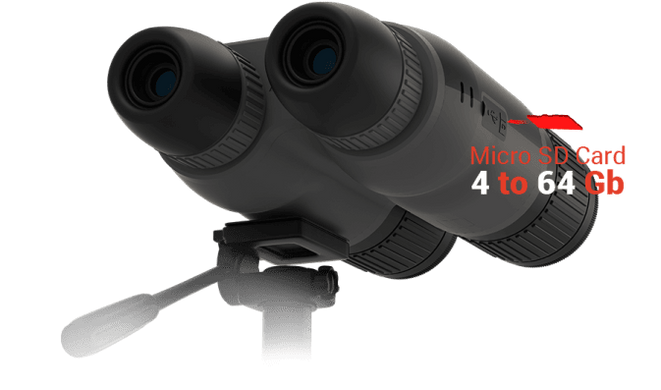 Тепловизионный бинокль с лазерным дальномером ATN BinoX 4T 384 2-8x Black ATN-BinoX-4T-2-8x фото Orkov.net