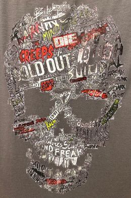 Фирменная футболка Orkov.net Street Skull Gray S. Серый